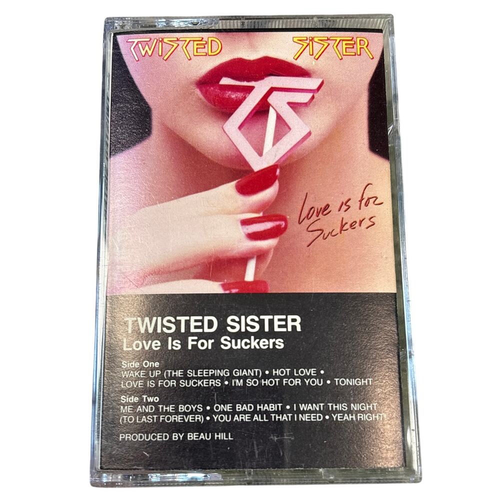 Twisted Sister Love Is For Suckers CASSETTE Tape 1987 Atlantic 7 81772-4 promo